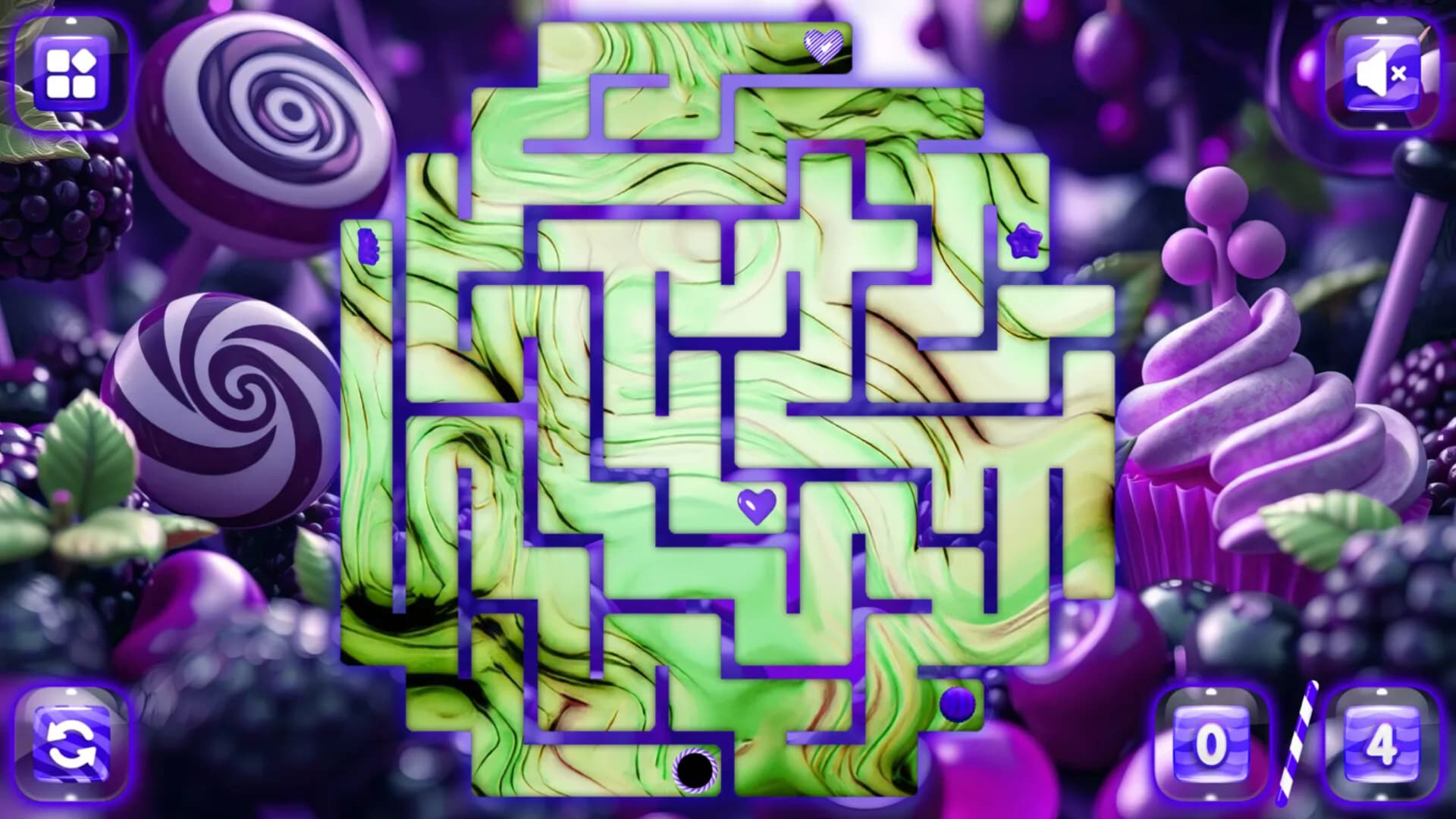 Sweetie Candy Maze: Blackberry görsel 4