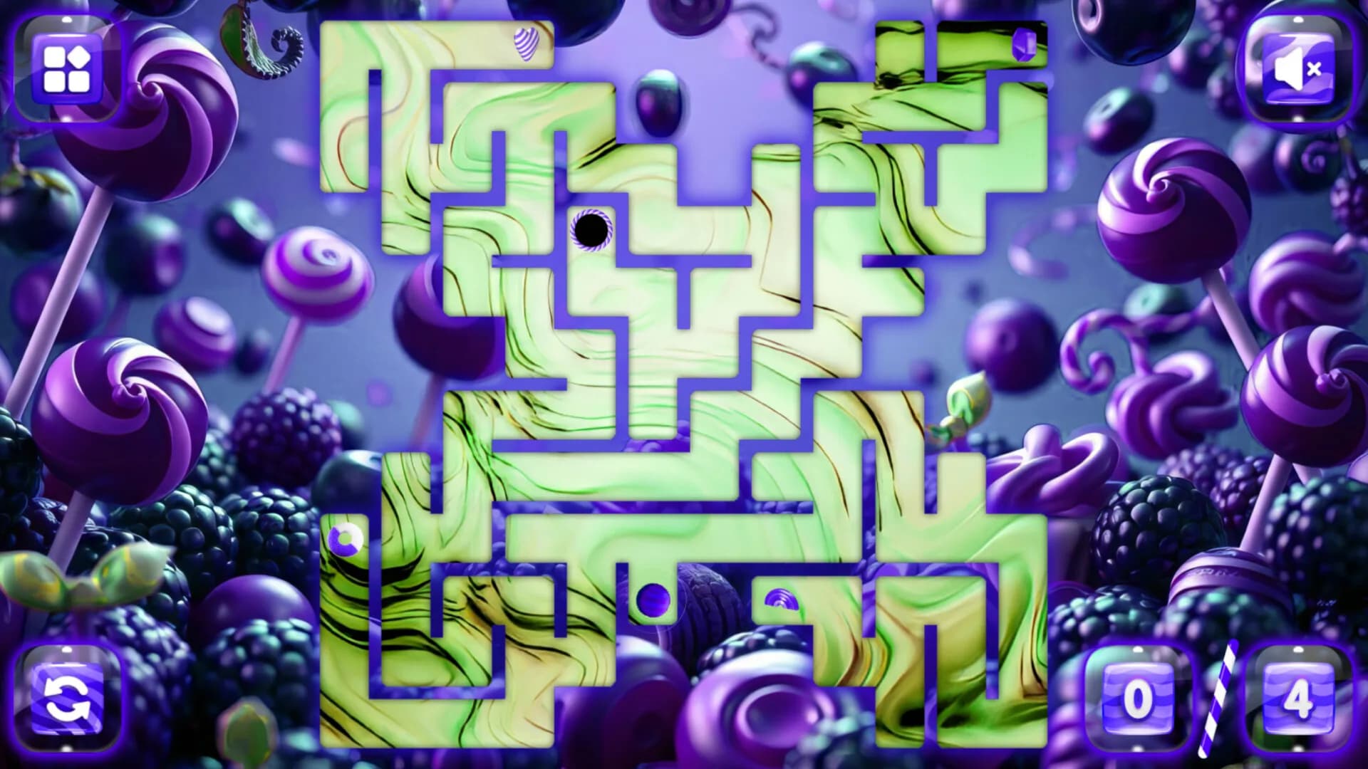 Sweetie Candy Maze: Blackberry görsel 5