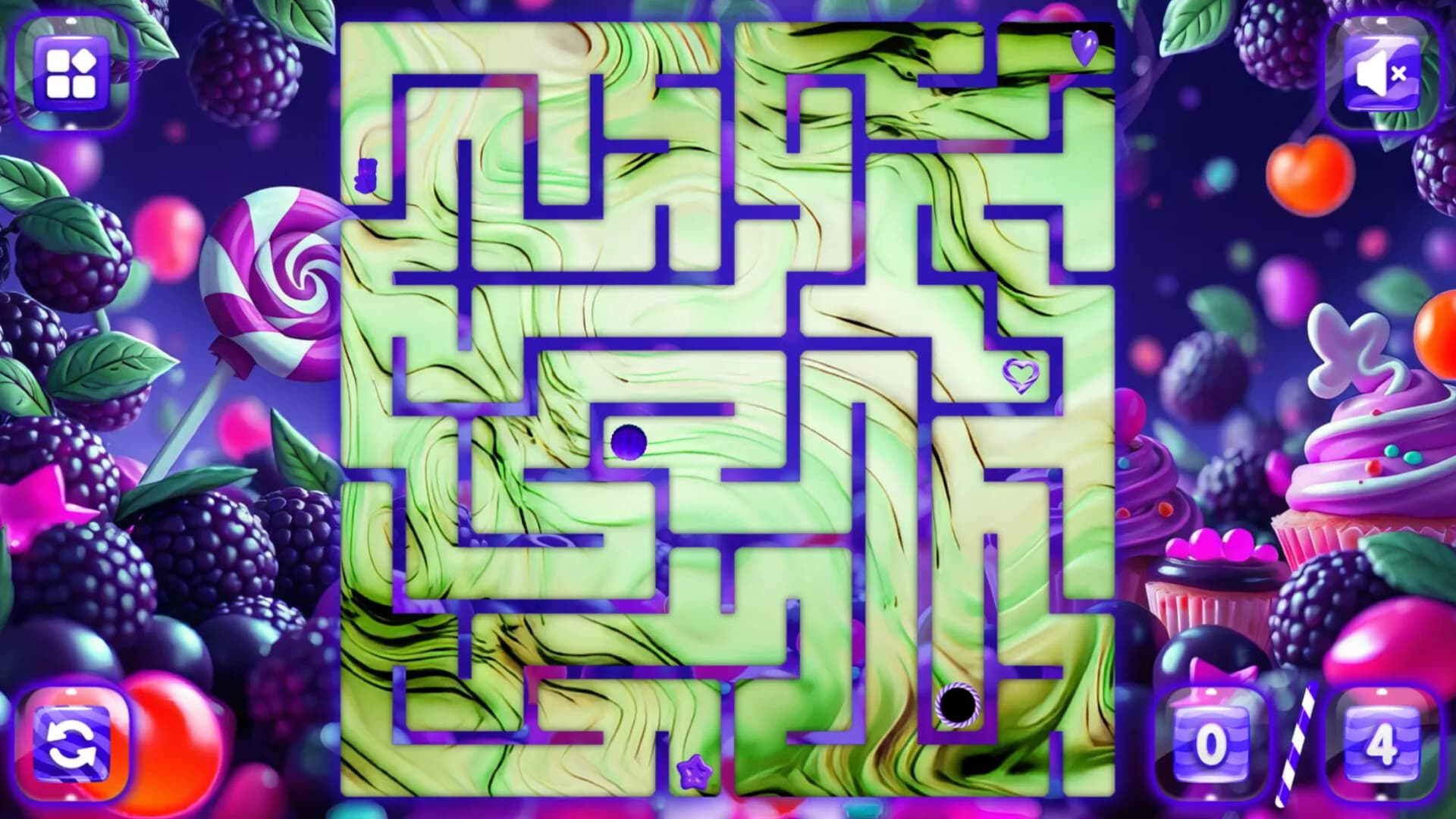 Sweetie Candy Maze: Blackberry görsel 6