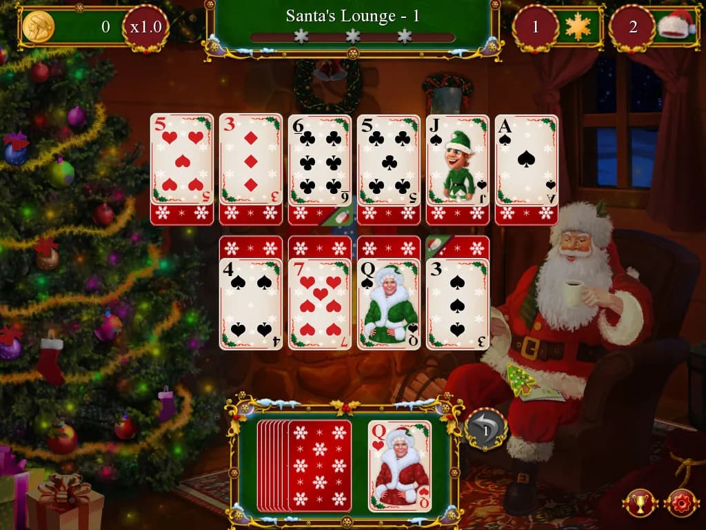Santa's Christmas Solitaire görsel 2