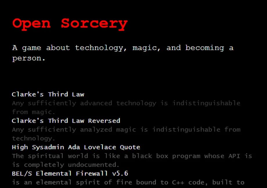 Open Sorcery görsel 4