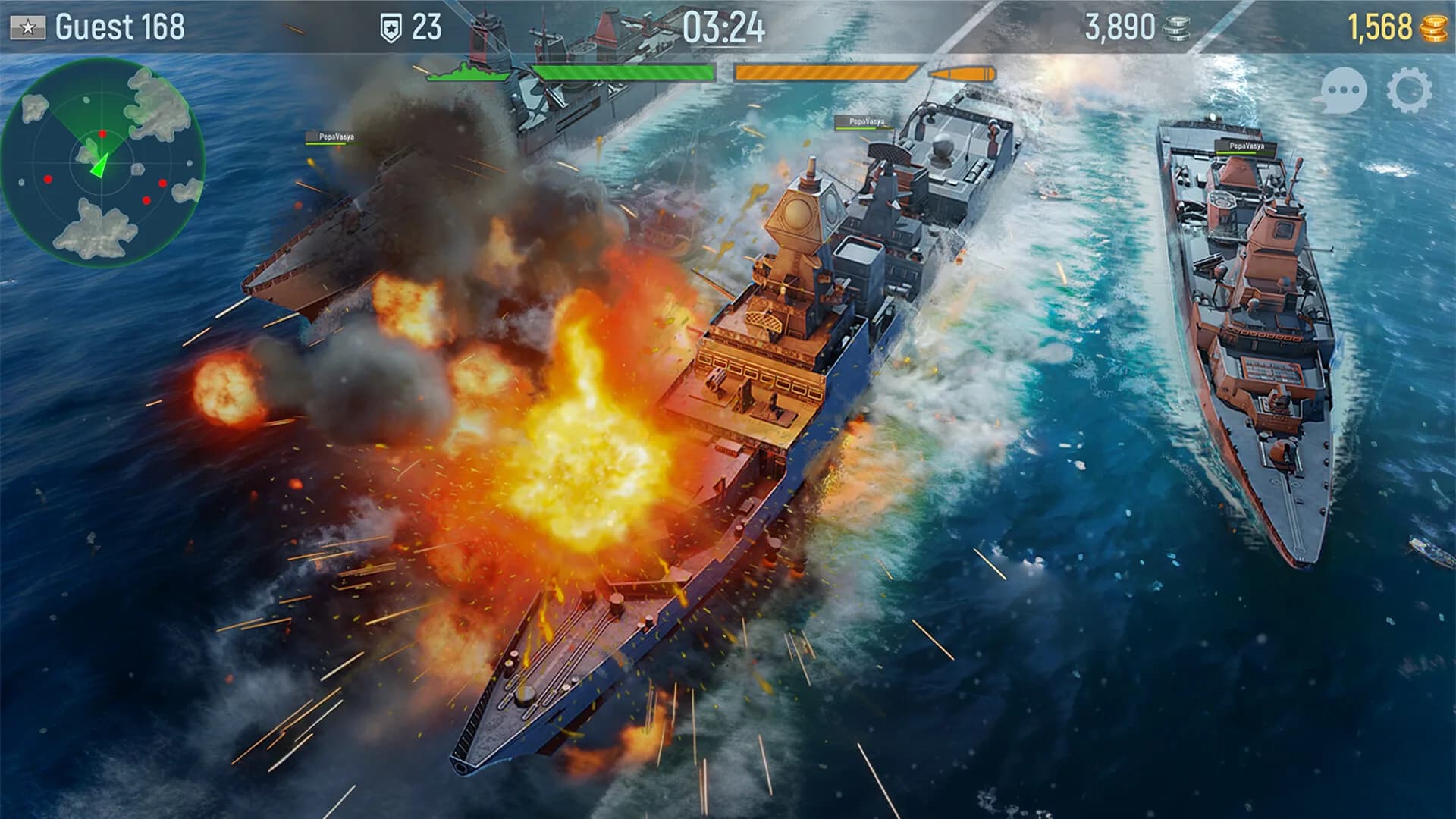 Naval Armada: Deniz savaşı, Savaş gemileri görsel 8