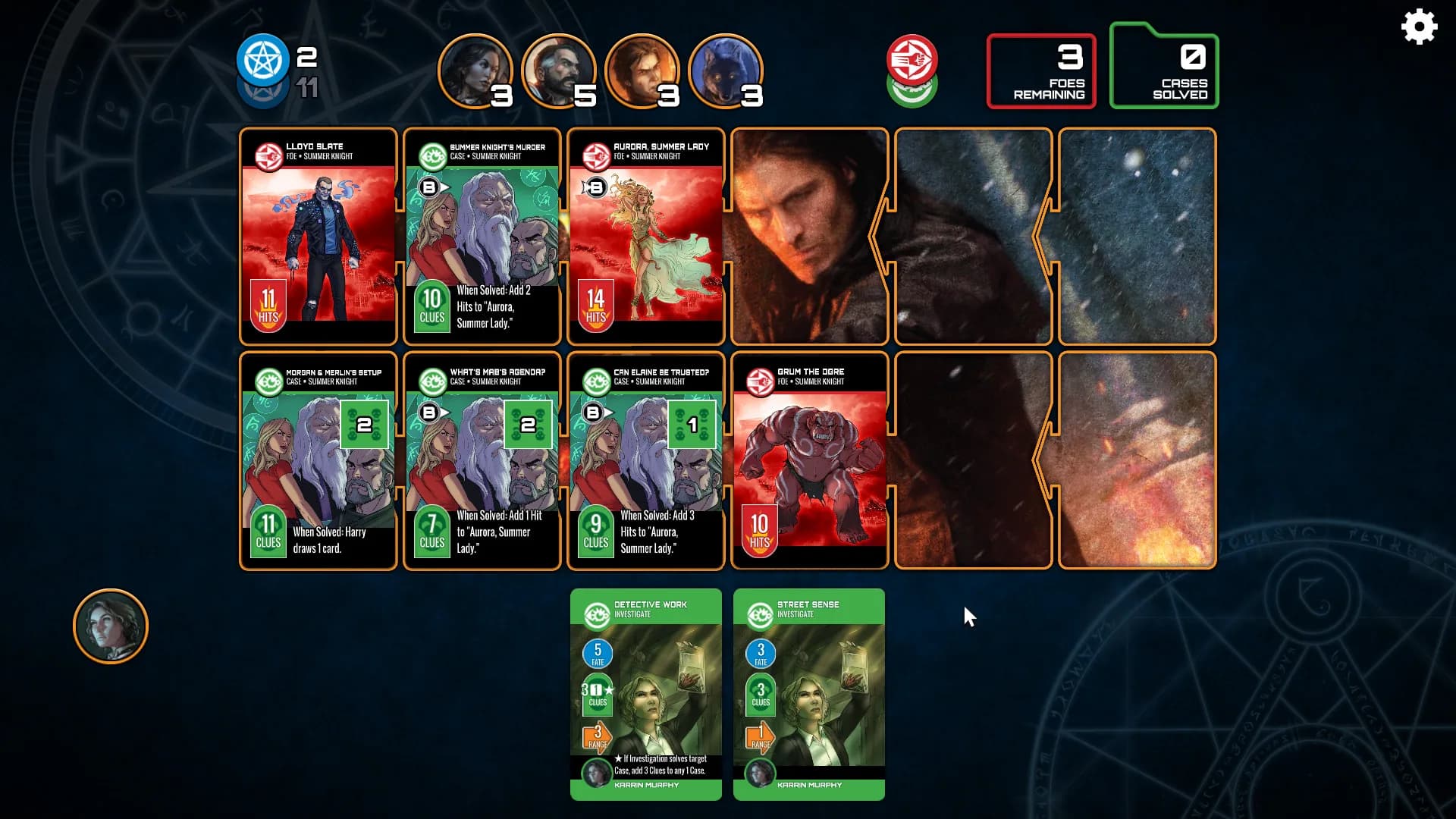Dresden Files Cooperative Card Game görsel 2
