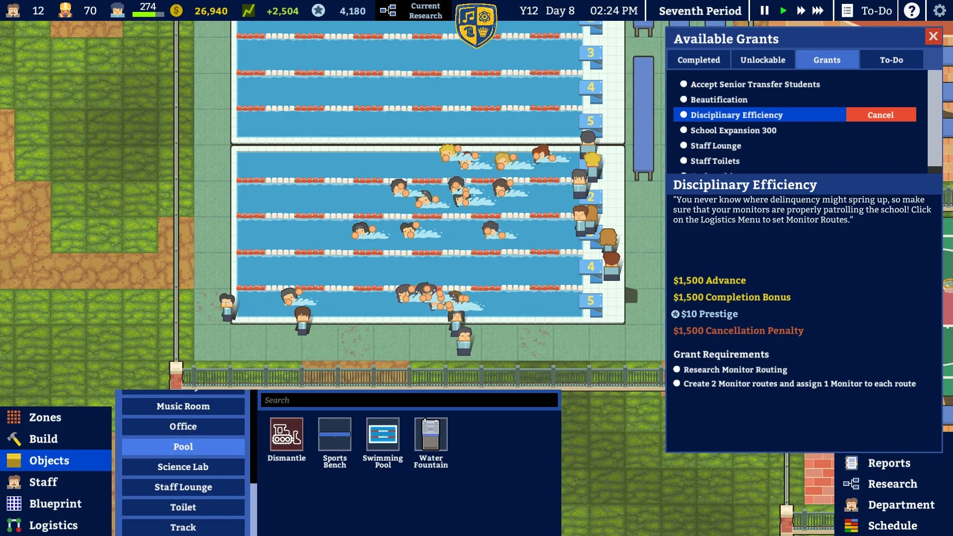 Academia : School Simulator görsel 11