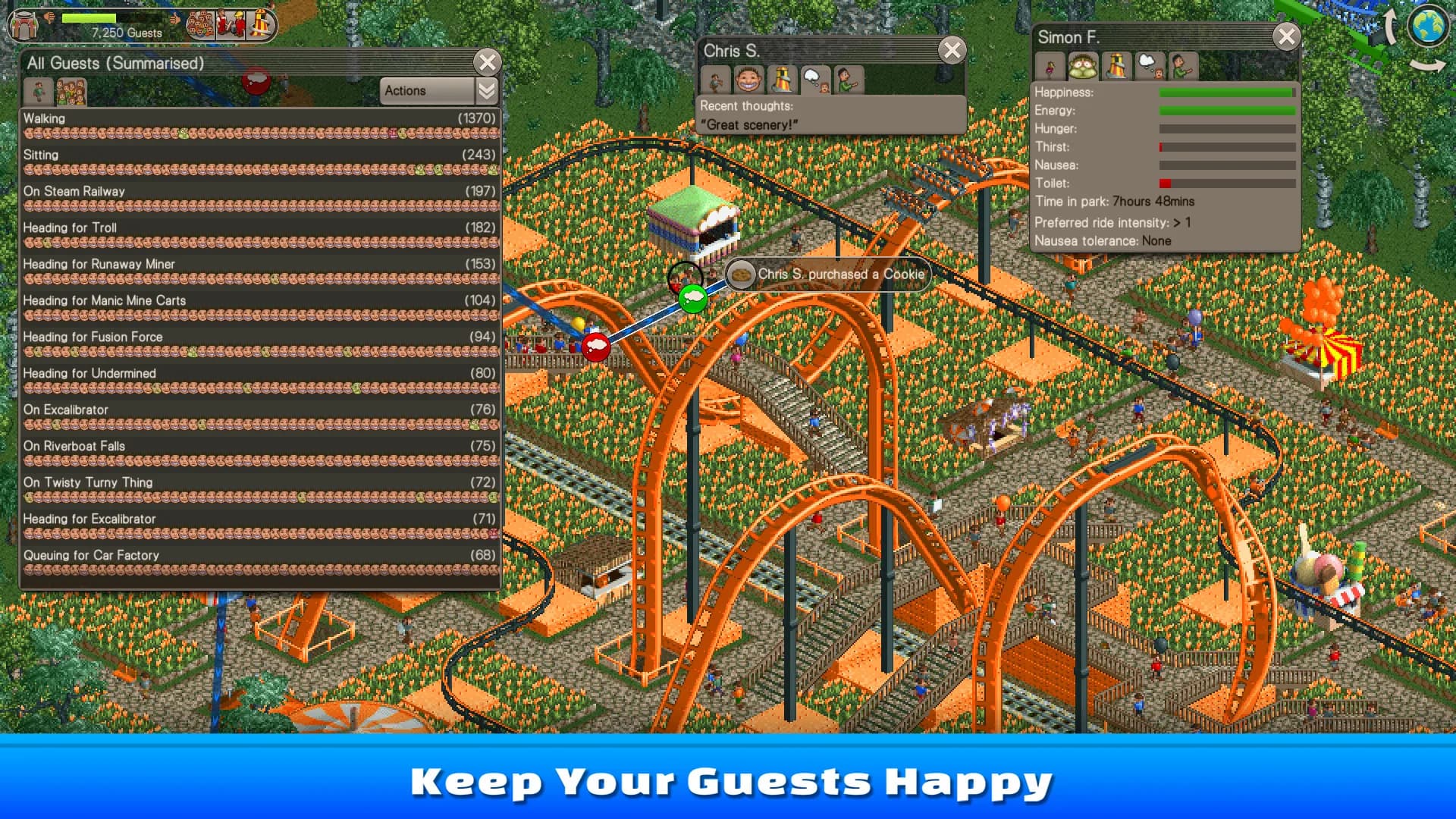 RollerCoaster Tycoon® Classic görsel 5