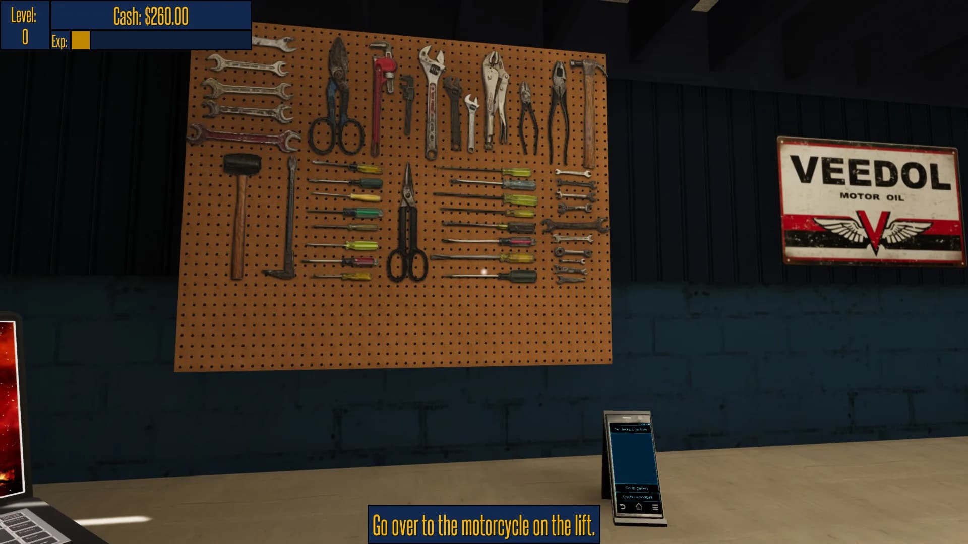 Motorbike Garage Mechanic Simulator görsel 5