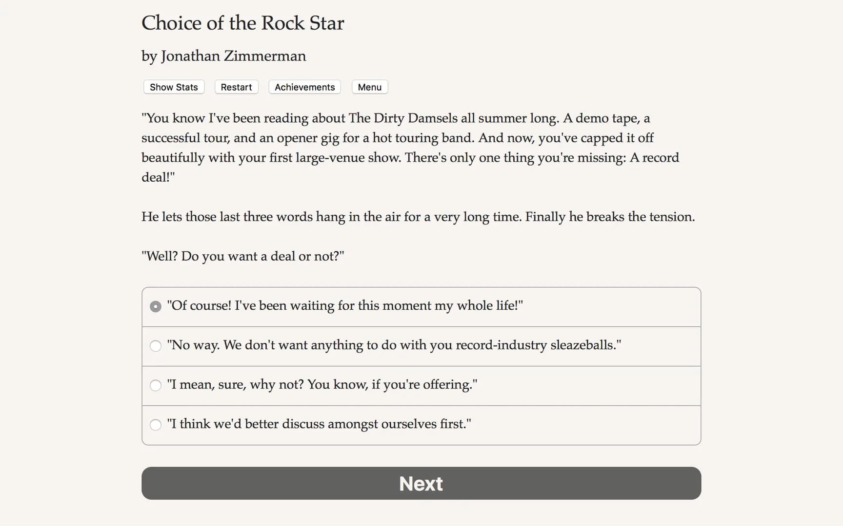 Choice of the Rock Star görsel 4