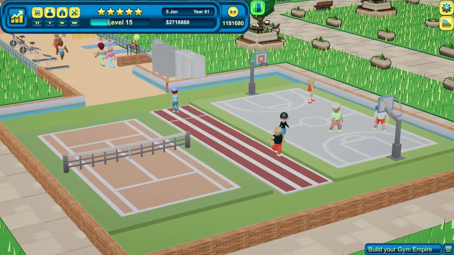 Gym Empire - Idle Gym Tycoon Management görsel 3
