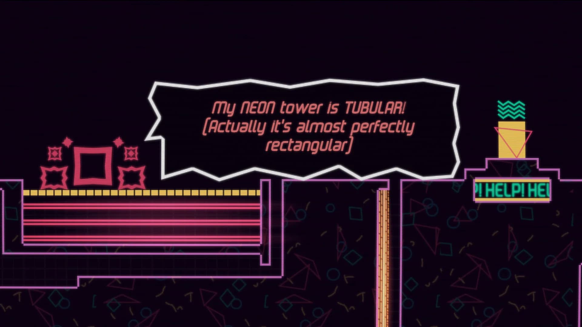 Big NEON Tower VS Tiny Square görsel 2