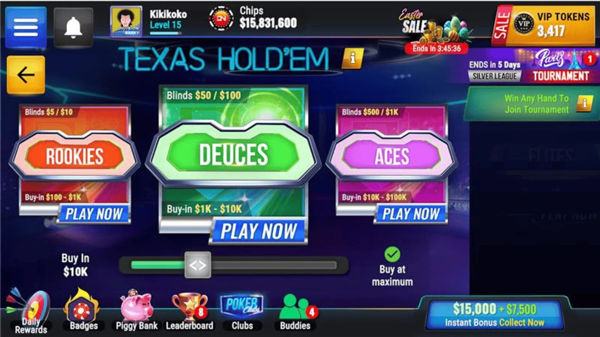Poker Legends: Texas Hold'em Poker Tournaments görsel 2