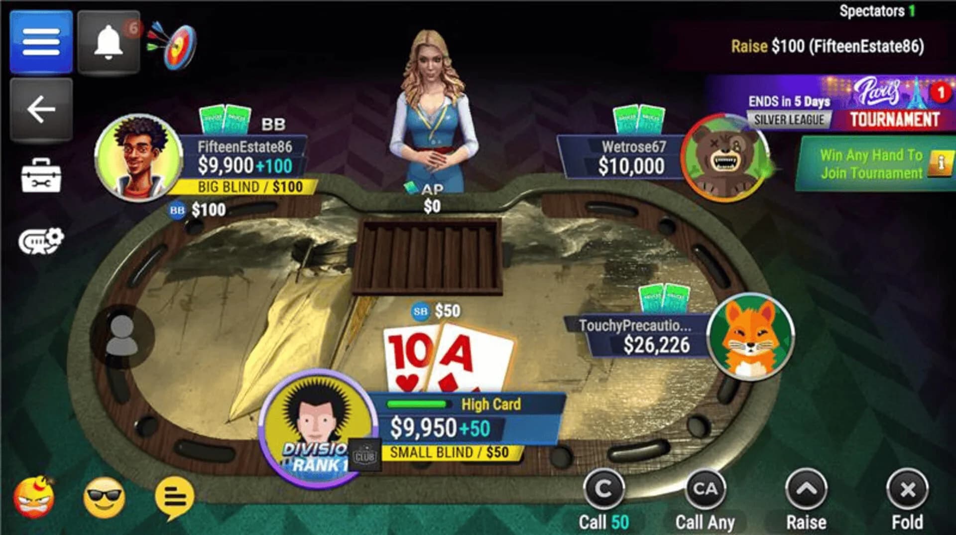 Poker Legends: Texas Hold'em Poker Tournaments görsel 3