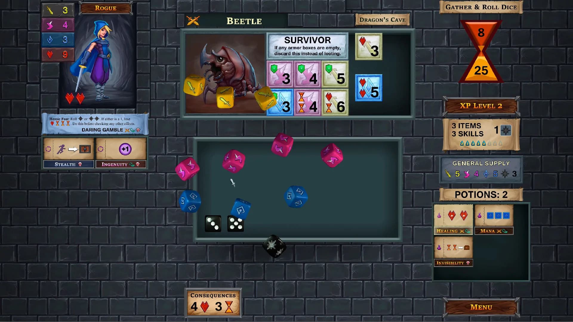 One Deck Dungeon görsel 2
