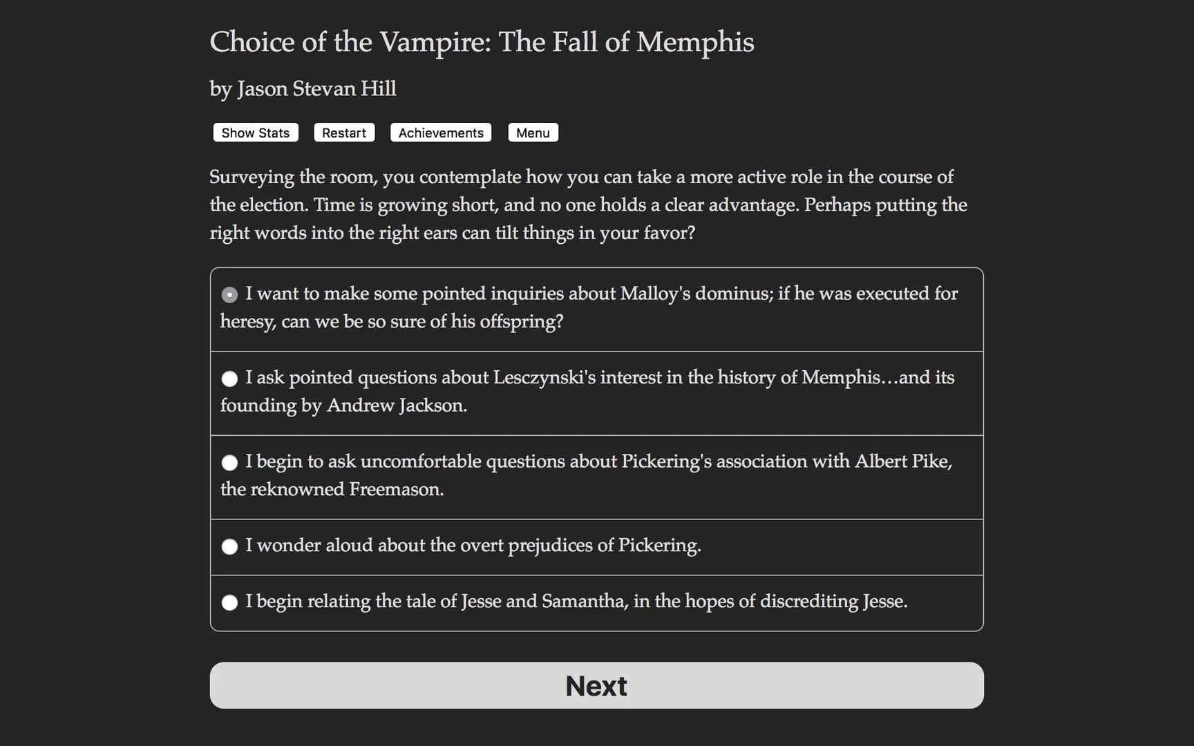 Choice of the Vampire: The Fall of Memphis görsel 3