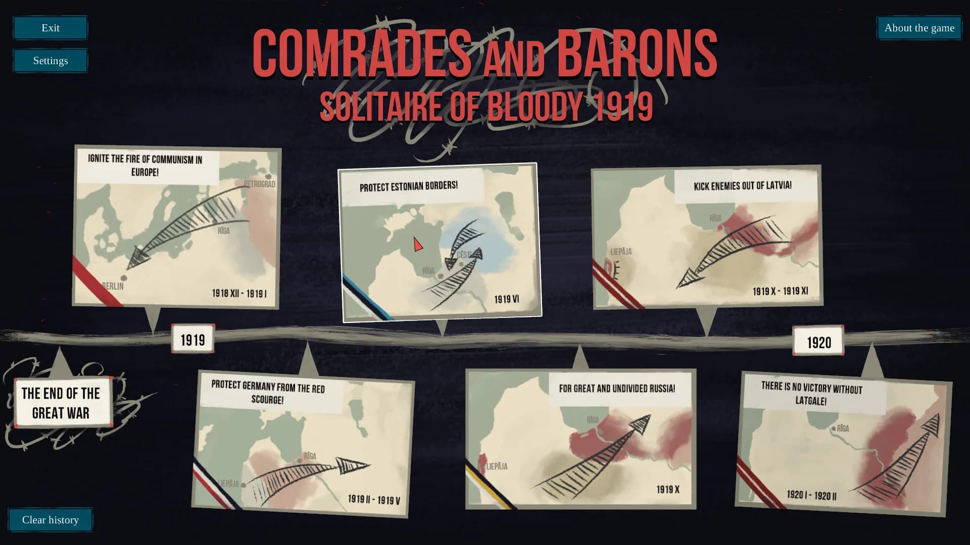 Comrades and Barons: Solitaire of Bloody 1919 görsel 2