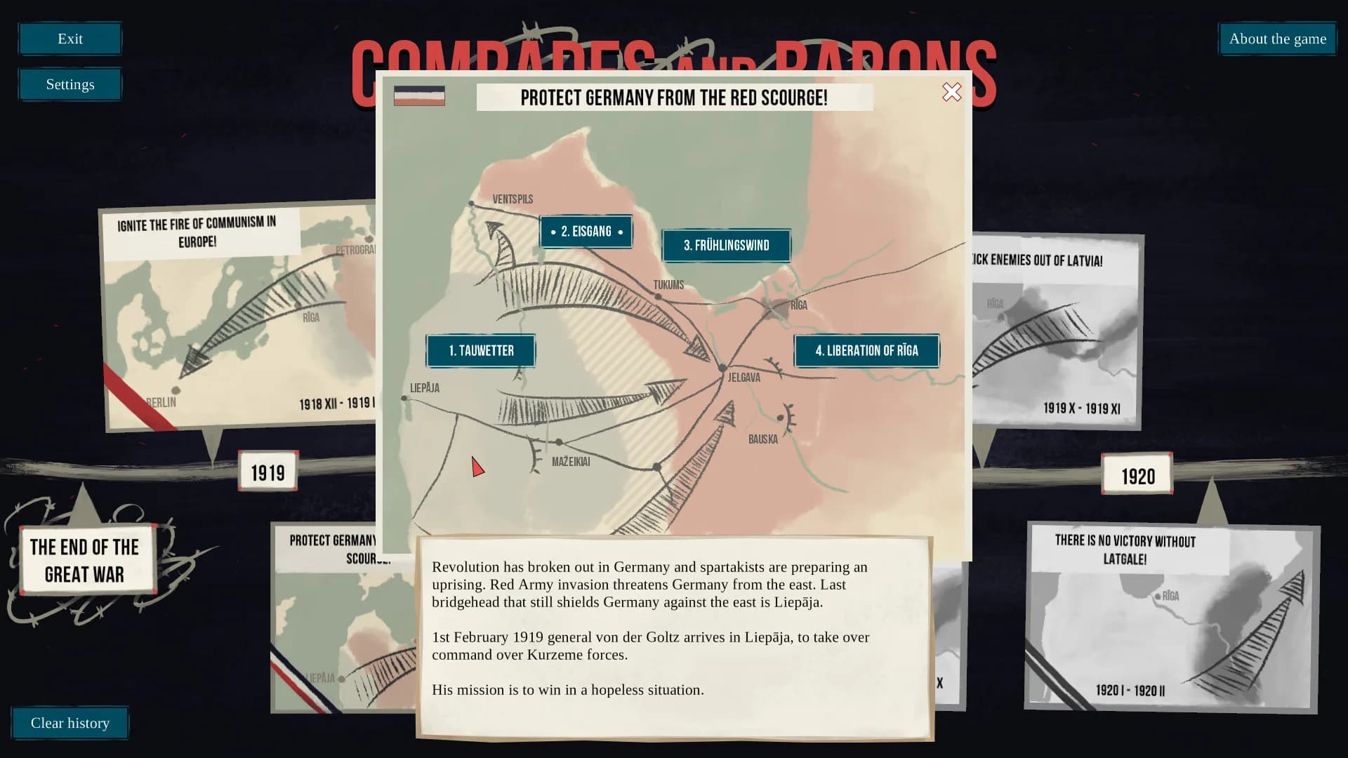 Comrades and Barons: Solitaire of Bloody 1919 görsel 3