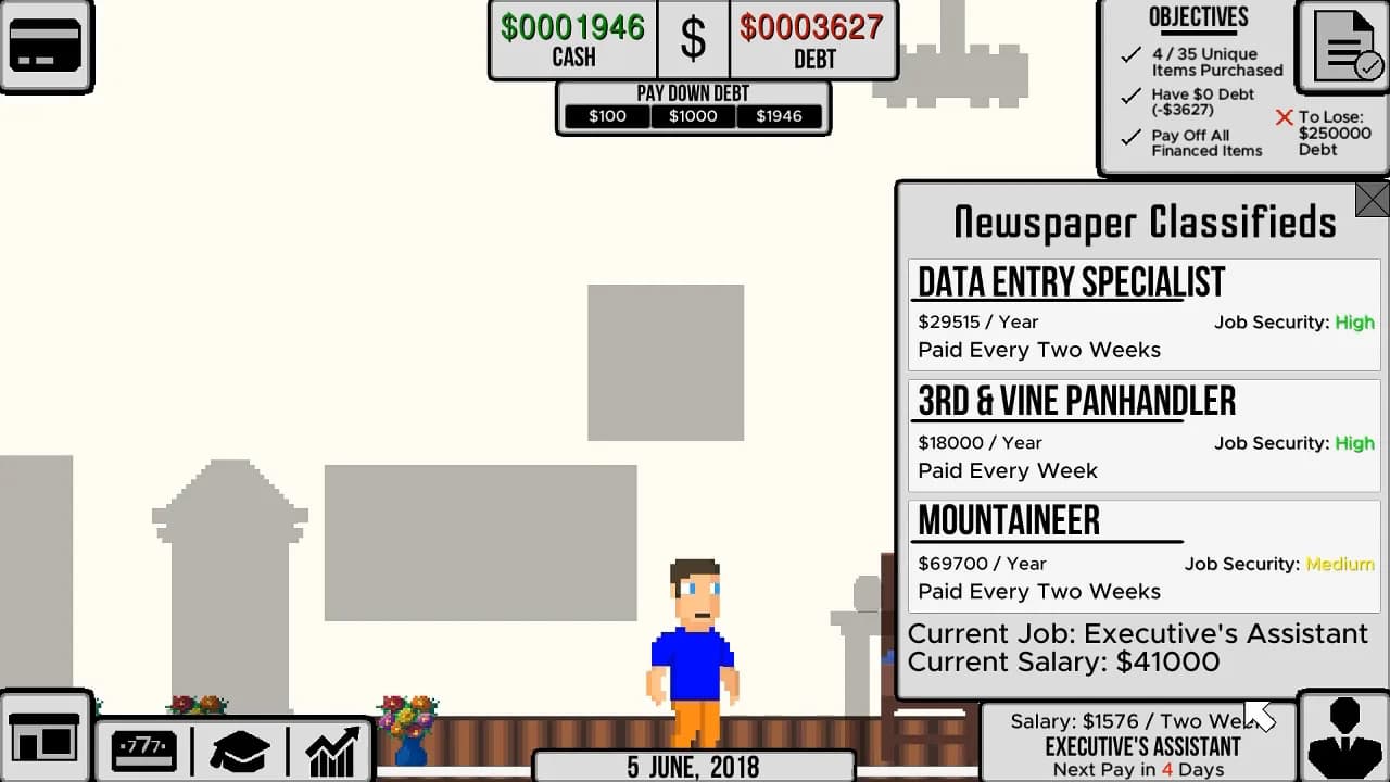Life and Debt: A Real Life Simulator görsel 4