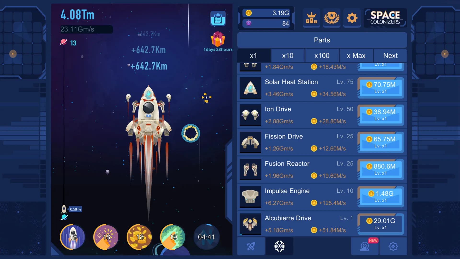 Space Colonizers Idle Clicker görsel 3
