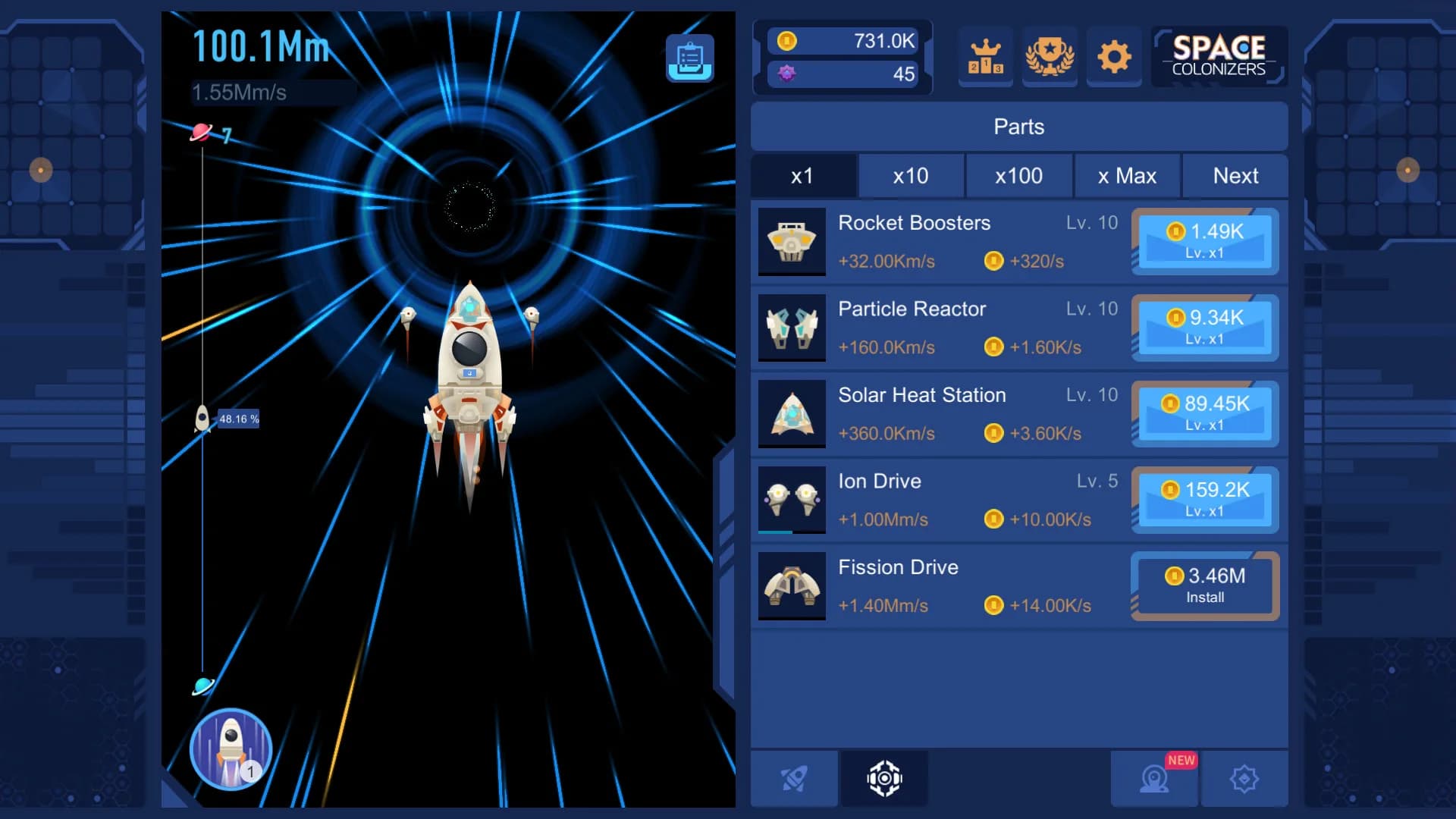 Space Colonizers Idle Clicker görsel 5