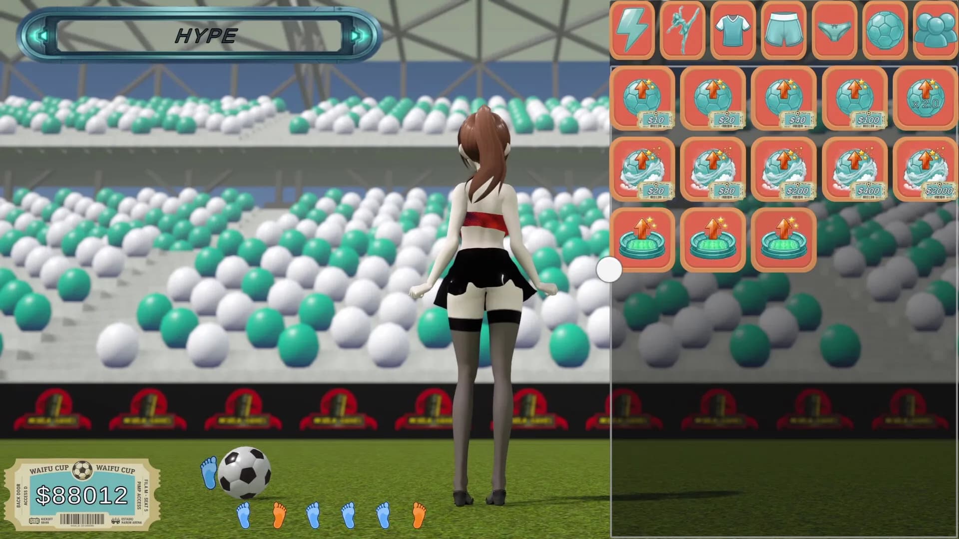 World Cup Waifu Clicker: Soccer Evolution görsel 2