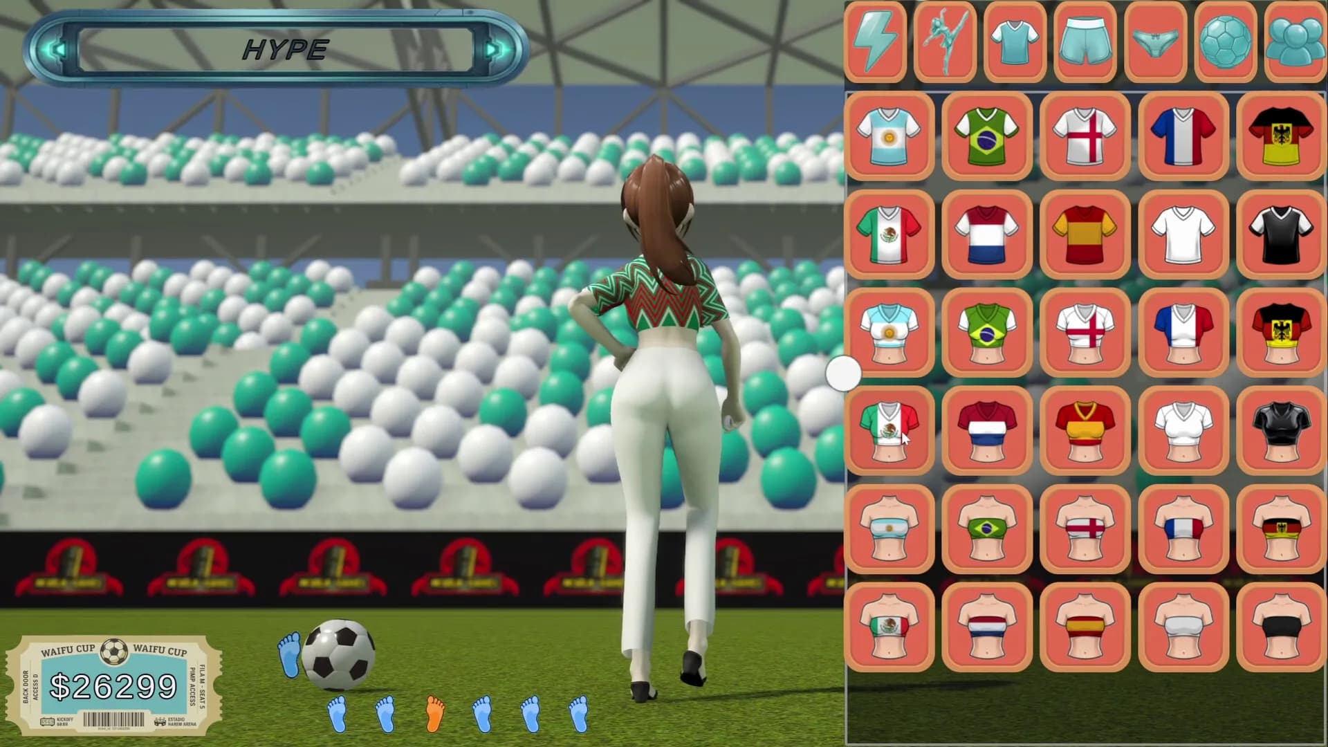 World Cup Waifu Clicker: Soccer Evolution görsel 7