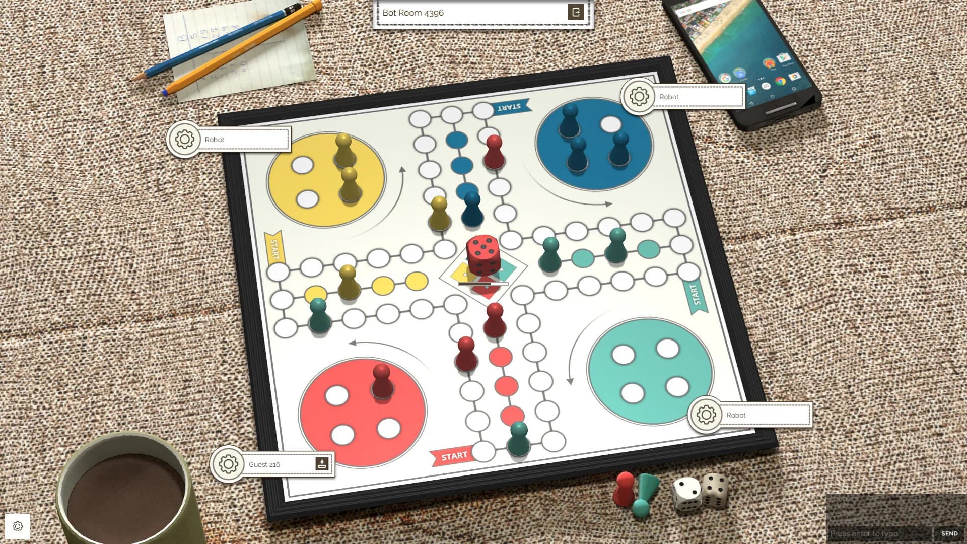 Ludo Online: Classic Multiplayer Dice Board Game görsel 2