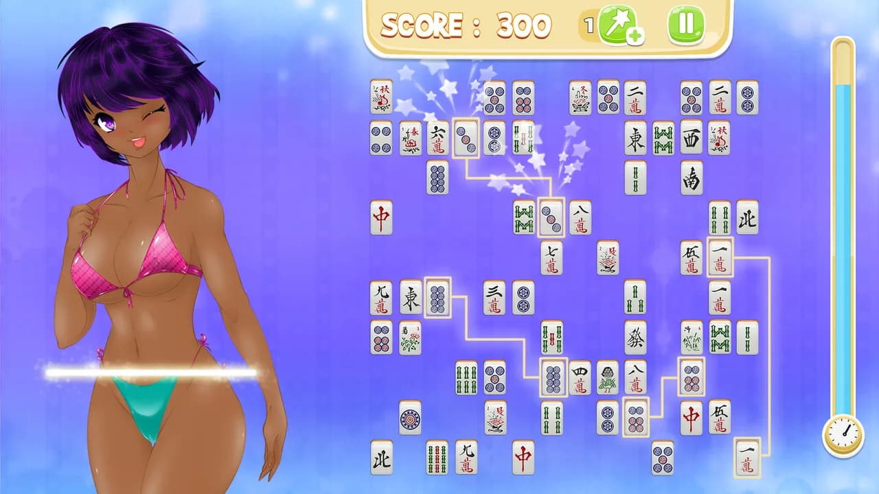 Mahjong Pretty Manga Girls görsel 2