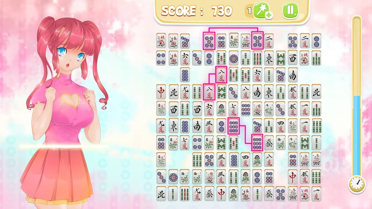 Mahjong Pretty Manga Girls görsel 3