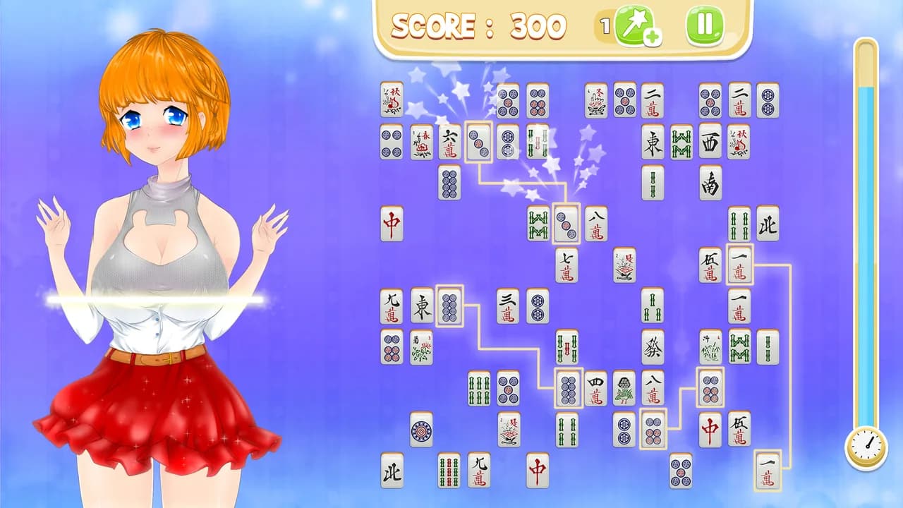 Mahjong Pretty Manga Girls görsel 13
