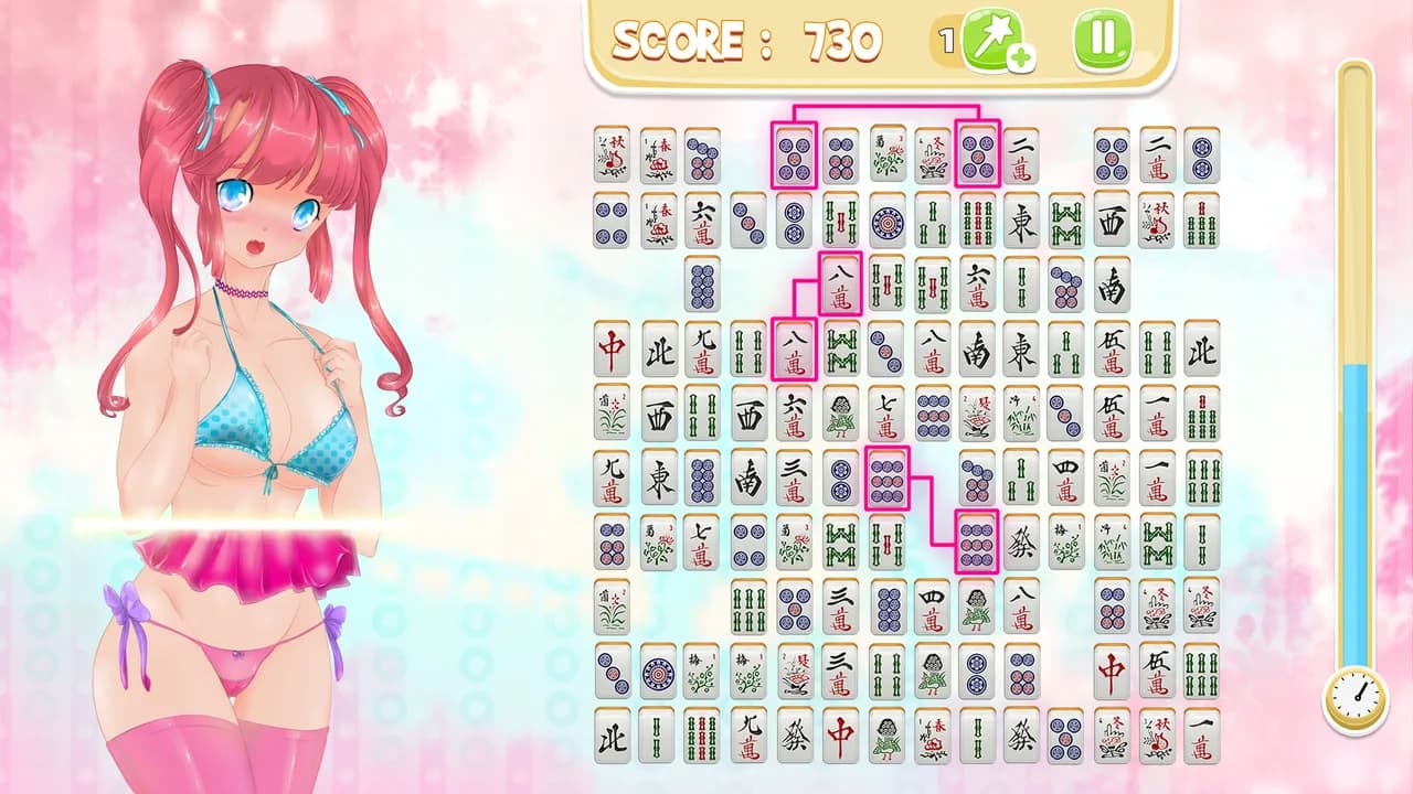 Mahjong Pretty Manga Girls görsel 4