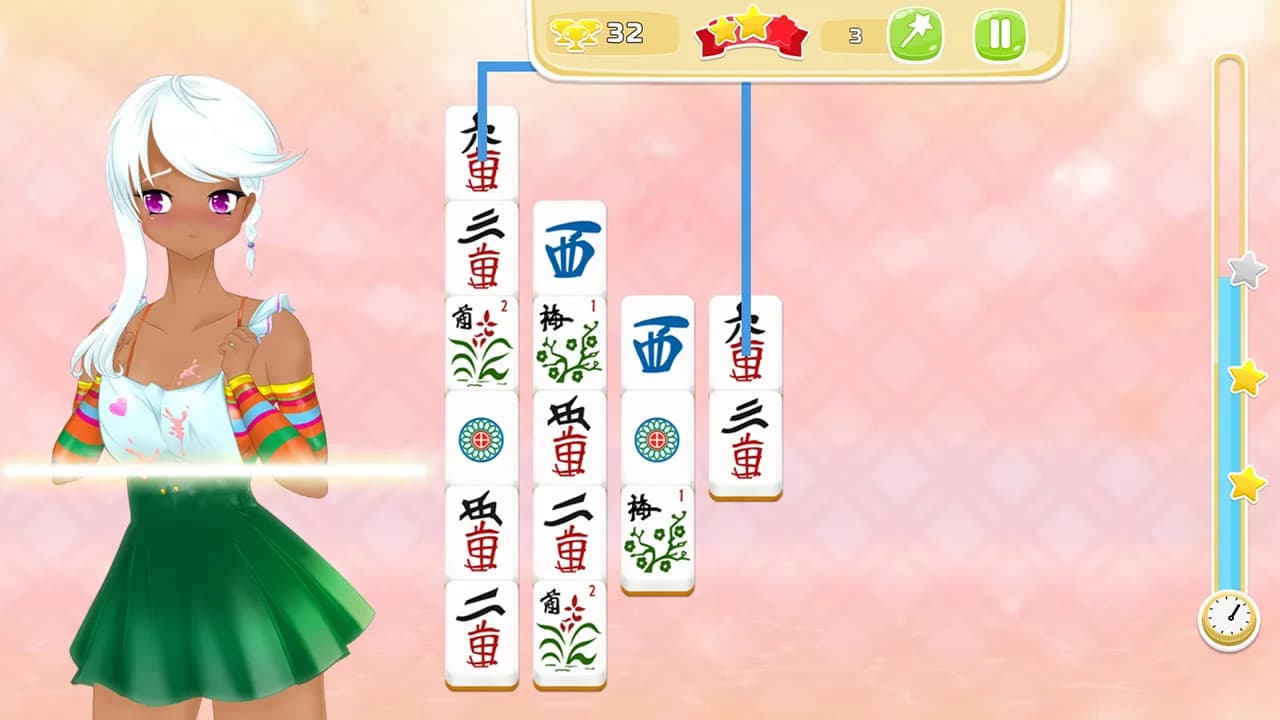 Mahjong Pretty Manga Girls görsel 6