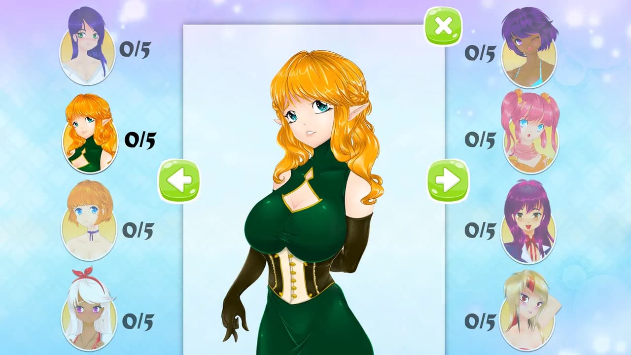 Mahjong Pretty Manga Girls görsel 8