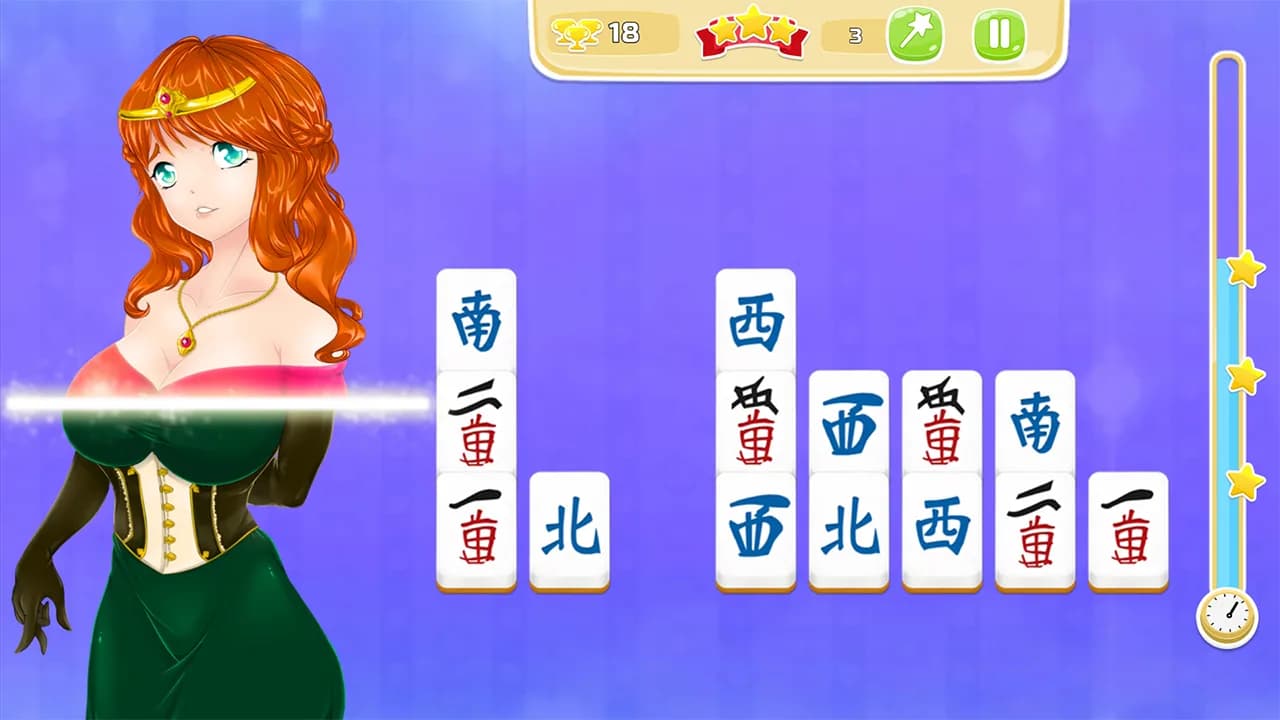 Mahjong Pretty Manga Girls görsel 9