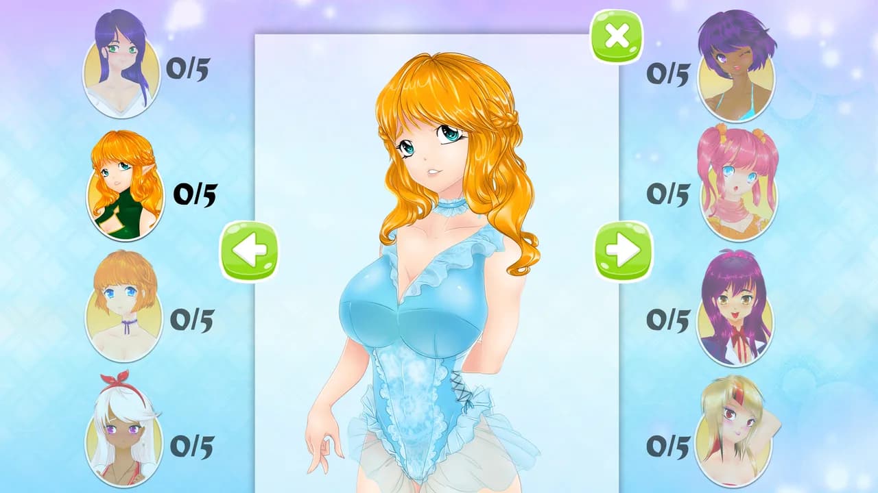 Mahjong Pretty Manga Girls görsel 11