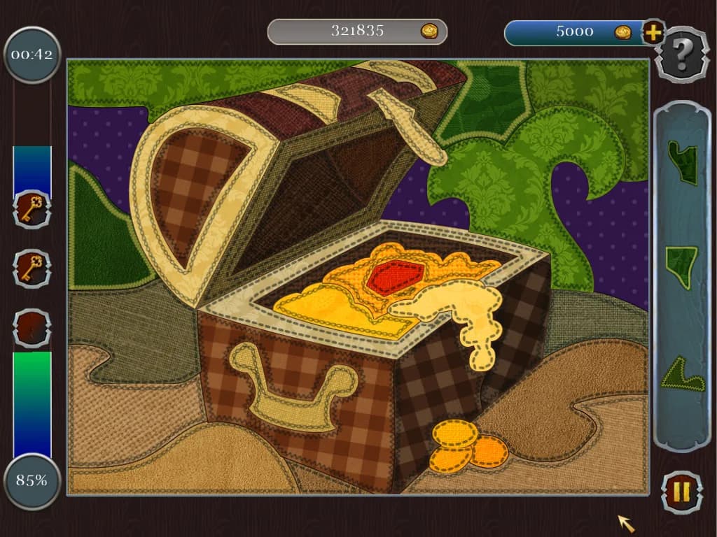 Pirate Mosaic Puzzle. Caribbean Treasures görsel 3