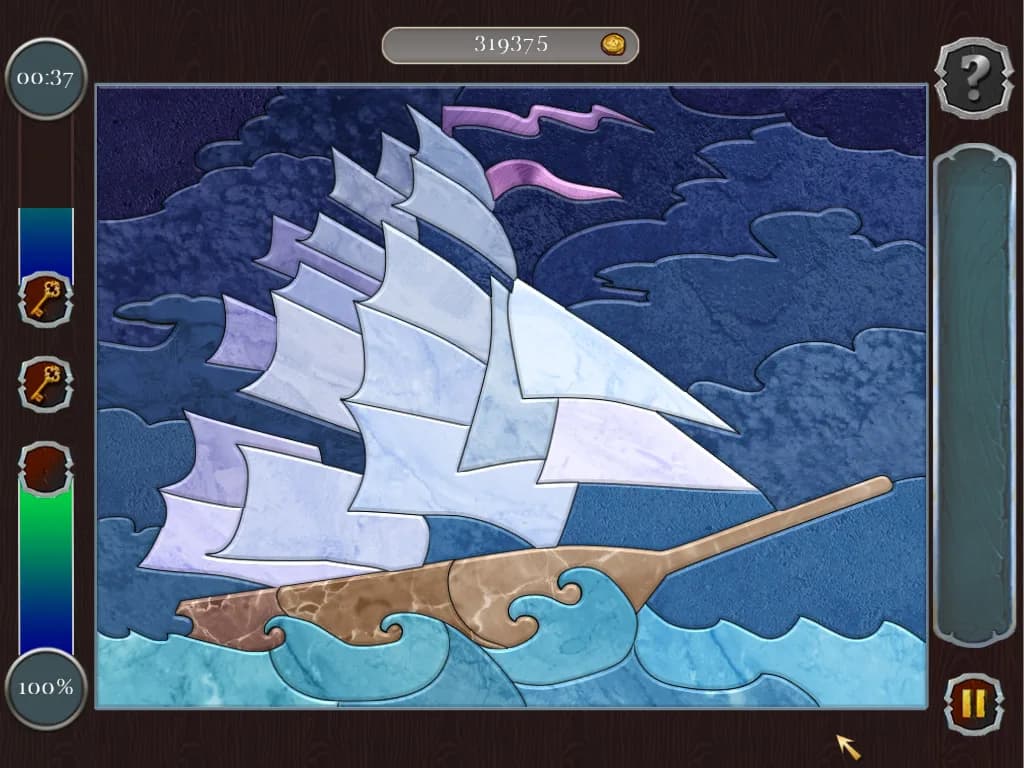 Pirate Mosaic Puzzle. Caribbean Treasures görsel 4