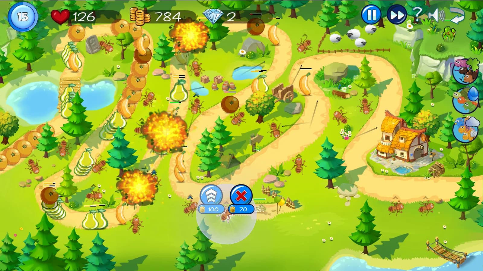 Fruit Tower Defense görsel 3