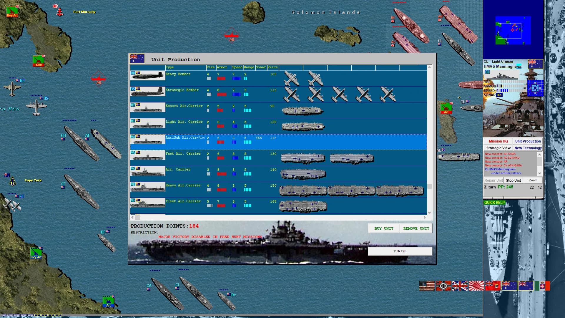 Battleships and Carriers - WW2 Battleship Game görsel 12