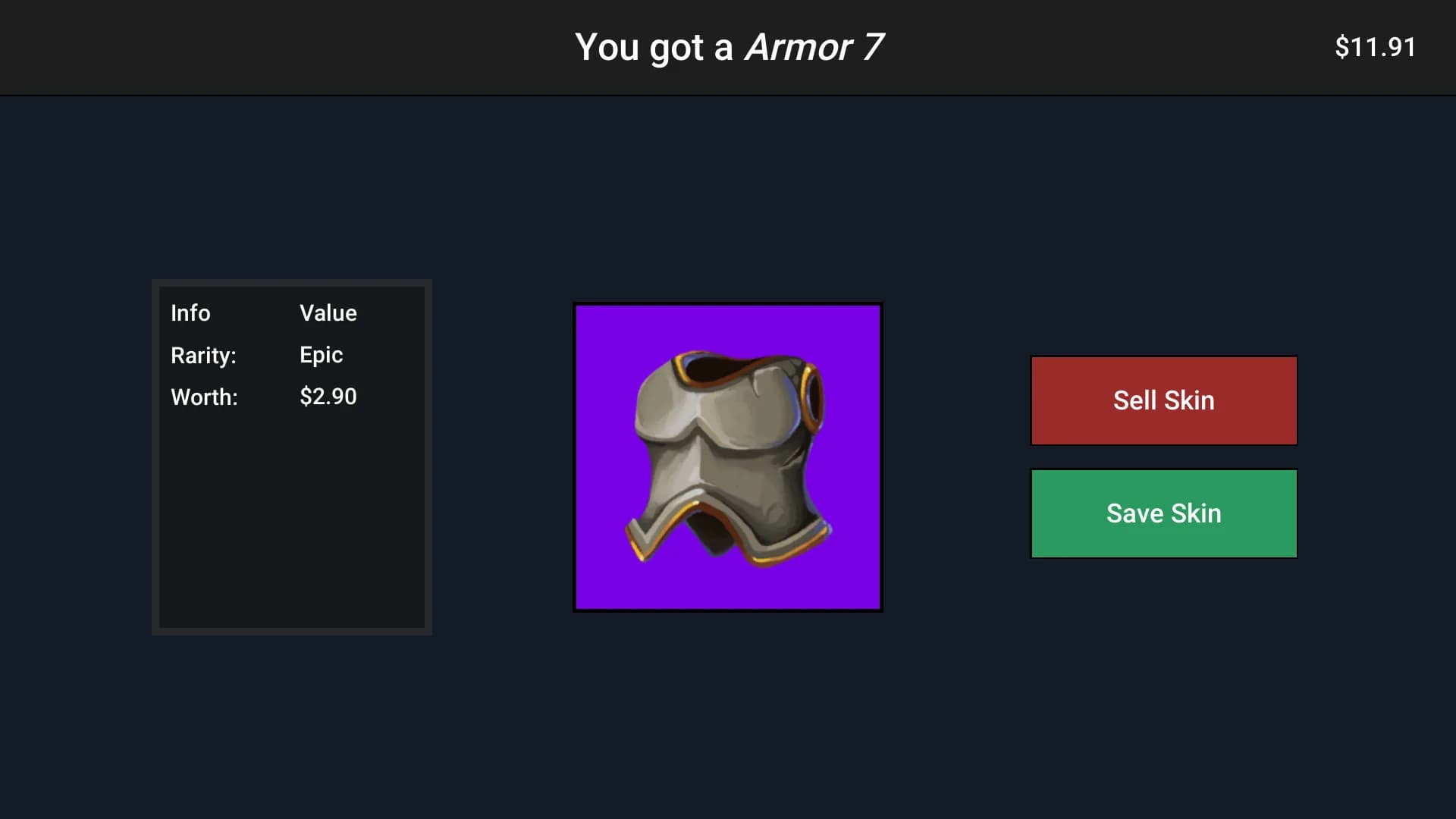 Case Simulator Weapons and Armors görsel 2