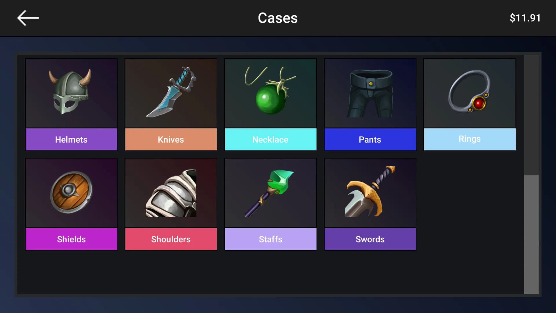 Case Simulator Weapons and Armors görsel 7
