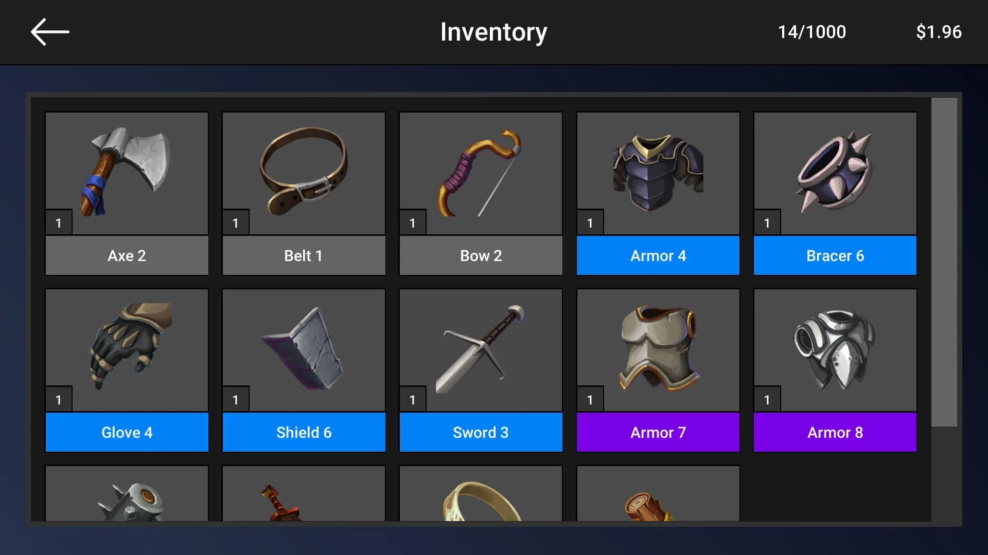 Case Simulator Weapons and Armors görsel 9