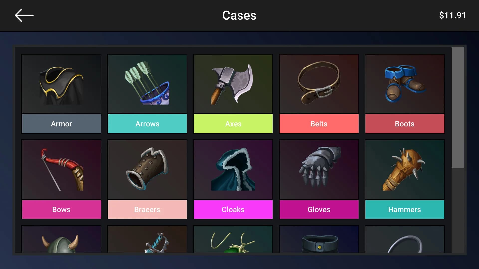 Case Simulator Weapons and Armors görsel 11