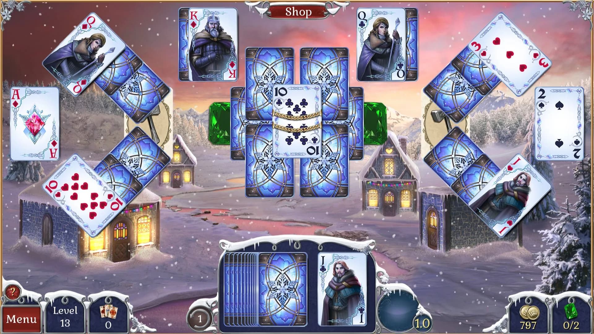 Jewel Match Solitaire Winterscapes görsel 2