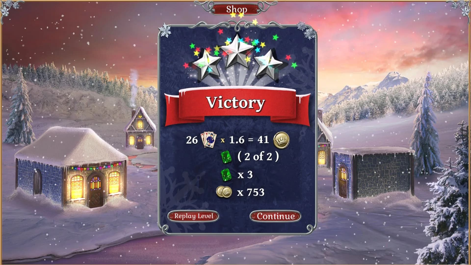 Jewel Match Solitaire Winterscapes görsel 13